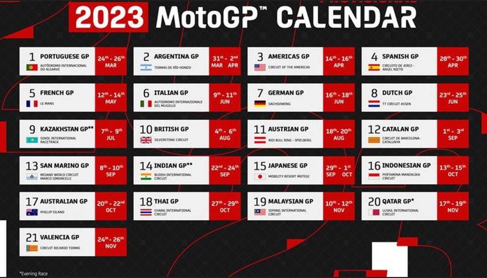 MotoGP anuncia oficialmente formato para fins de semana com corridas sprint  - Notícia de MotoGP